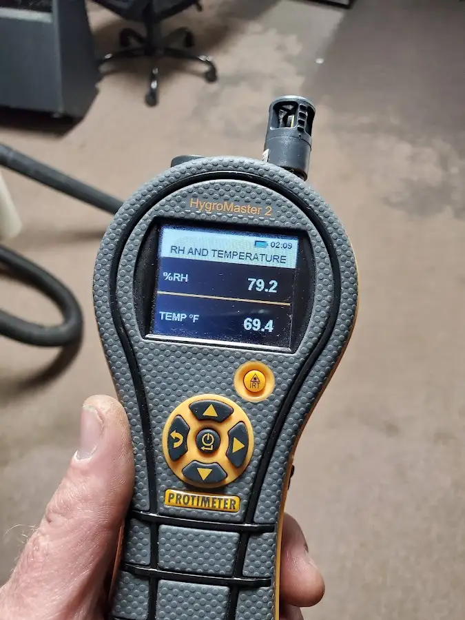 Moisture meter humidity assessment for Fire & Smoke Damage Restoration in Cocoa West