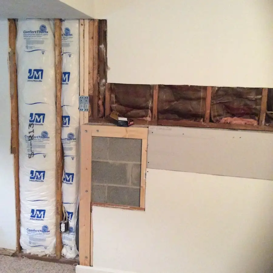 Wall insulation replacement during Odor Removal & Deodorization in Cocoa West